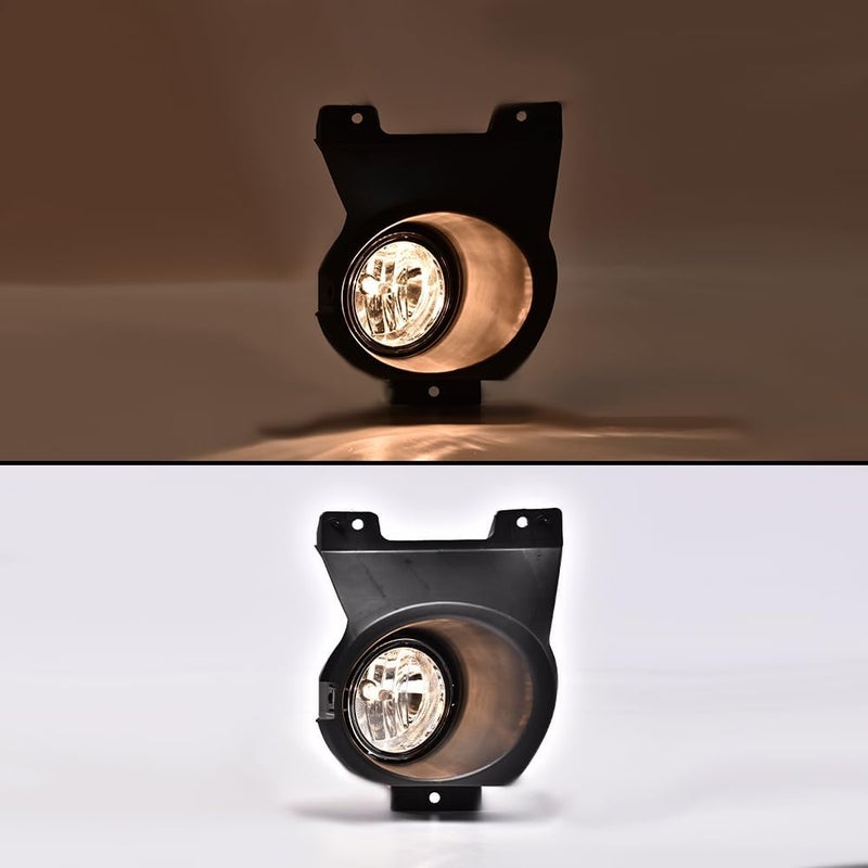 DOTCOM 2PCS 42W Fog Light Assembly, Fit Ford F150 2011 2012 2013 2014,(NOT For SVT Raptor Models), Bumper Driving Lamps, Clear lens, W/Switch/Bracket/Bulbs - Image 4